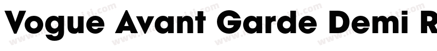 Vogue Avant Garde Demi Regular字体转换